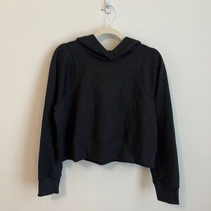 Lululemon Loungeful Cropped Hoodie Spark Black